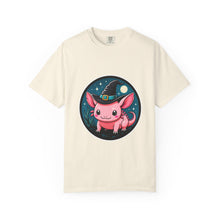 Cute Witch Axolotl Emblem T-Shirt Graphic