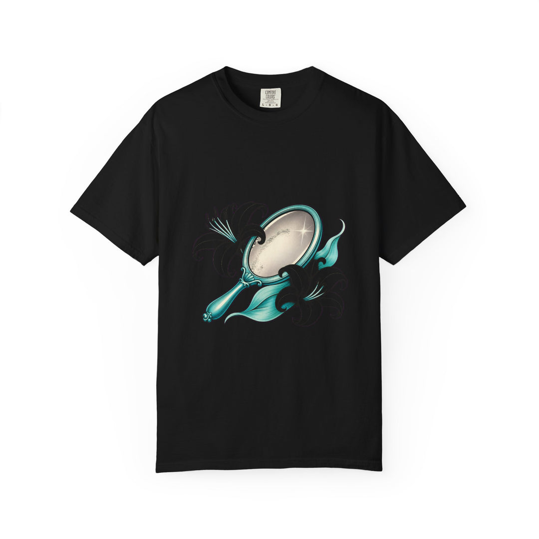 Aquamarine Lily Mirror Graphic Tee