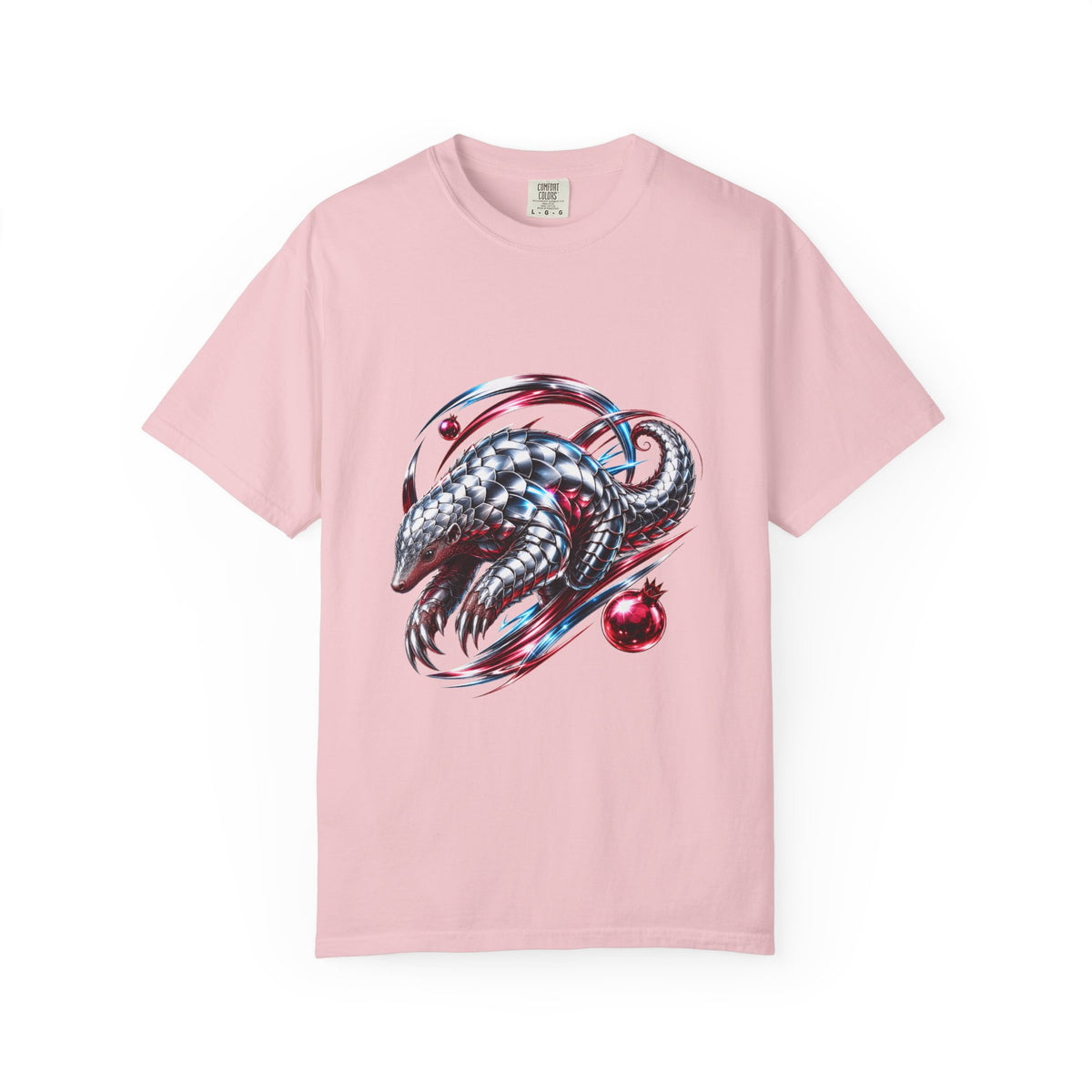 Chrome Pomegranate Pangolin Graphic Tee