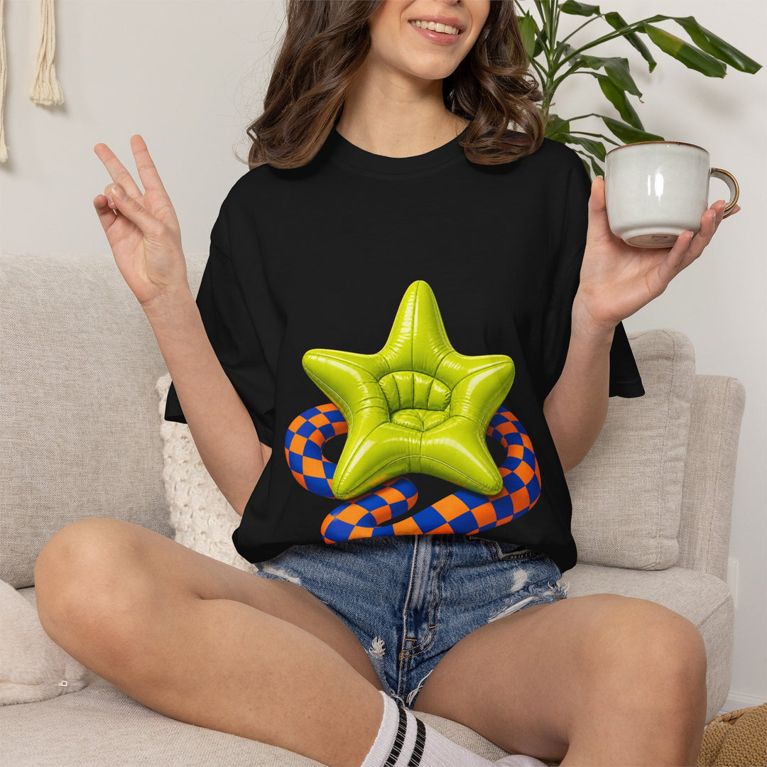 Chartreuse Inflatable Star Chair Graphic Tee