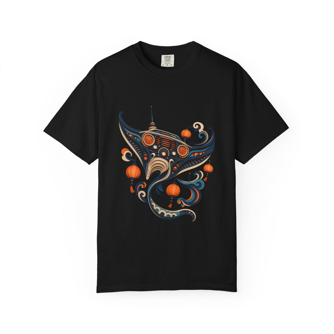 Paper Cut Night Market Radio Manta T-Shirt Graphic