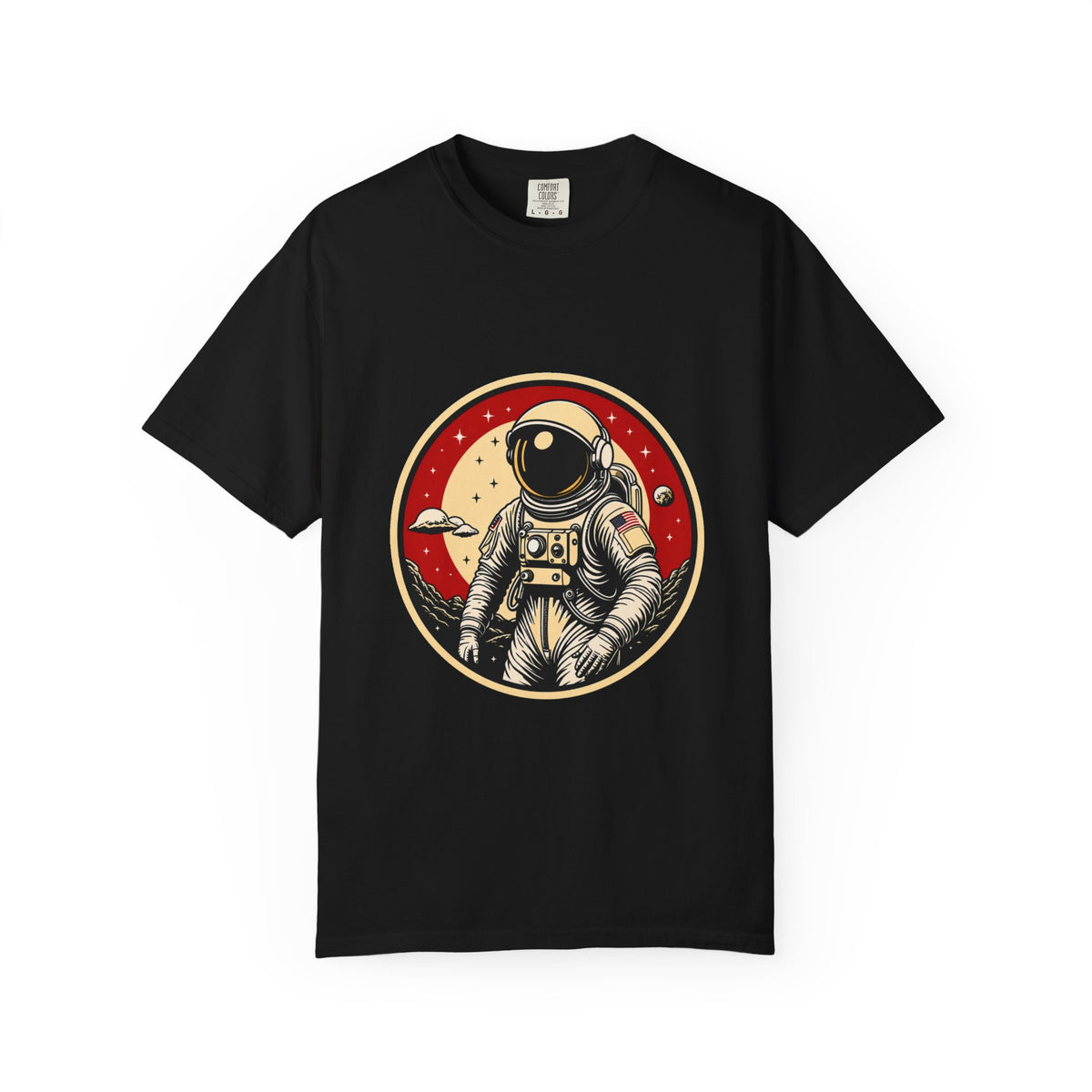Retro Astronaut Badge T-Shirt Graphic
