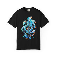 Aquamarine Paper Kite Dragon Graphic Tee