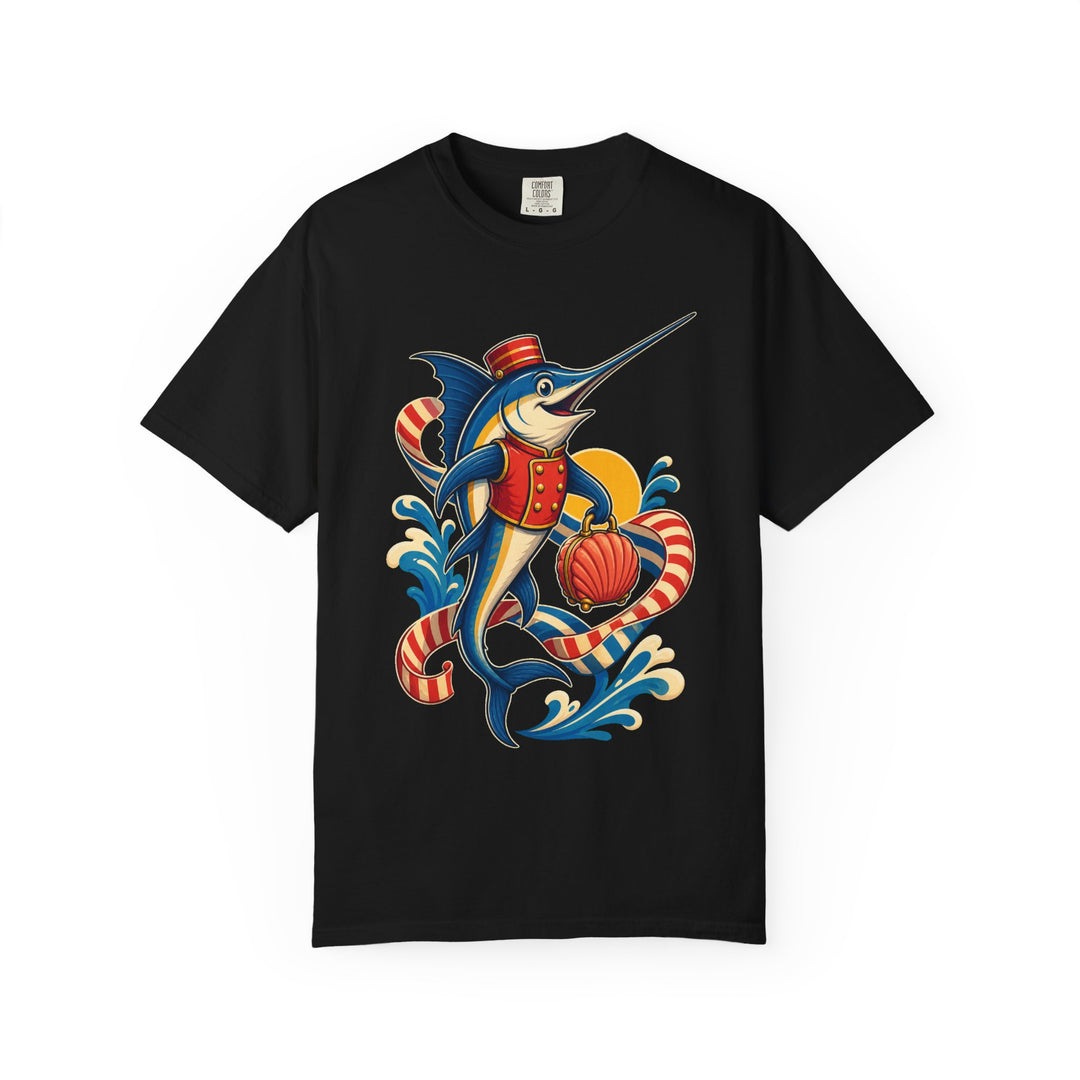 Deck Stripe Swordfish Bellhop Graphic Tee