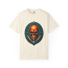 Turquoise Skull Crest Gothic T-Shirt Graphic