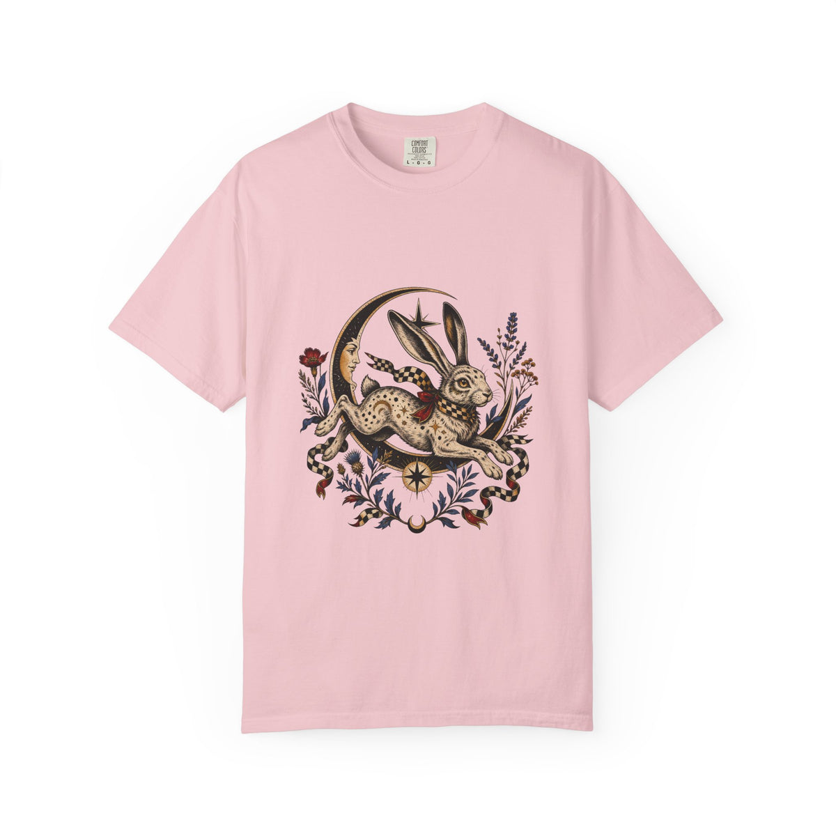Moon Hare Tattoo Flash Graphic Tee