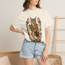 Nordic Folk Leopard Lynx Graphic Tee