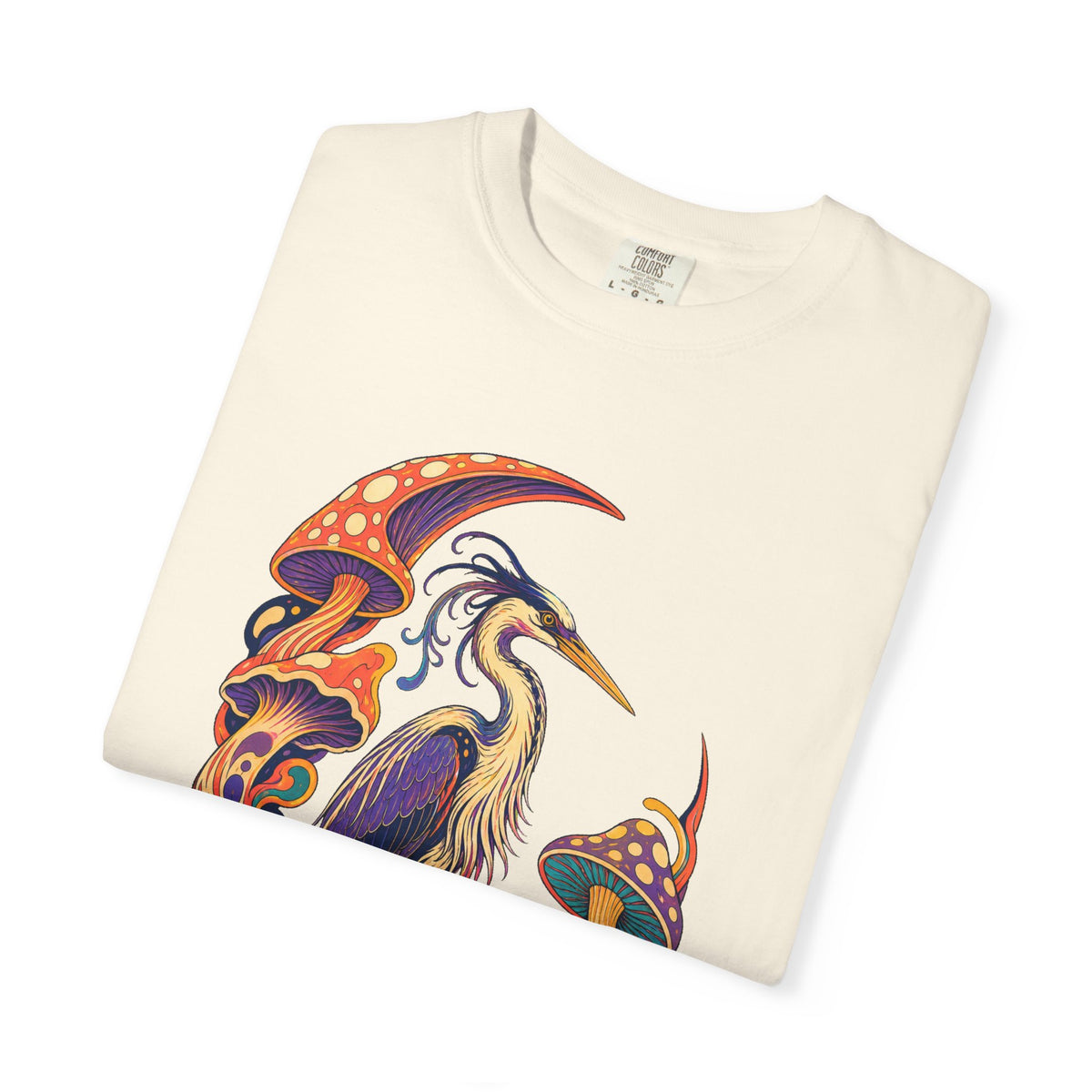 Psychedelic Mushroom Heron