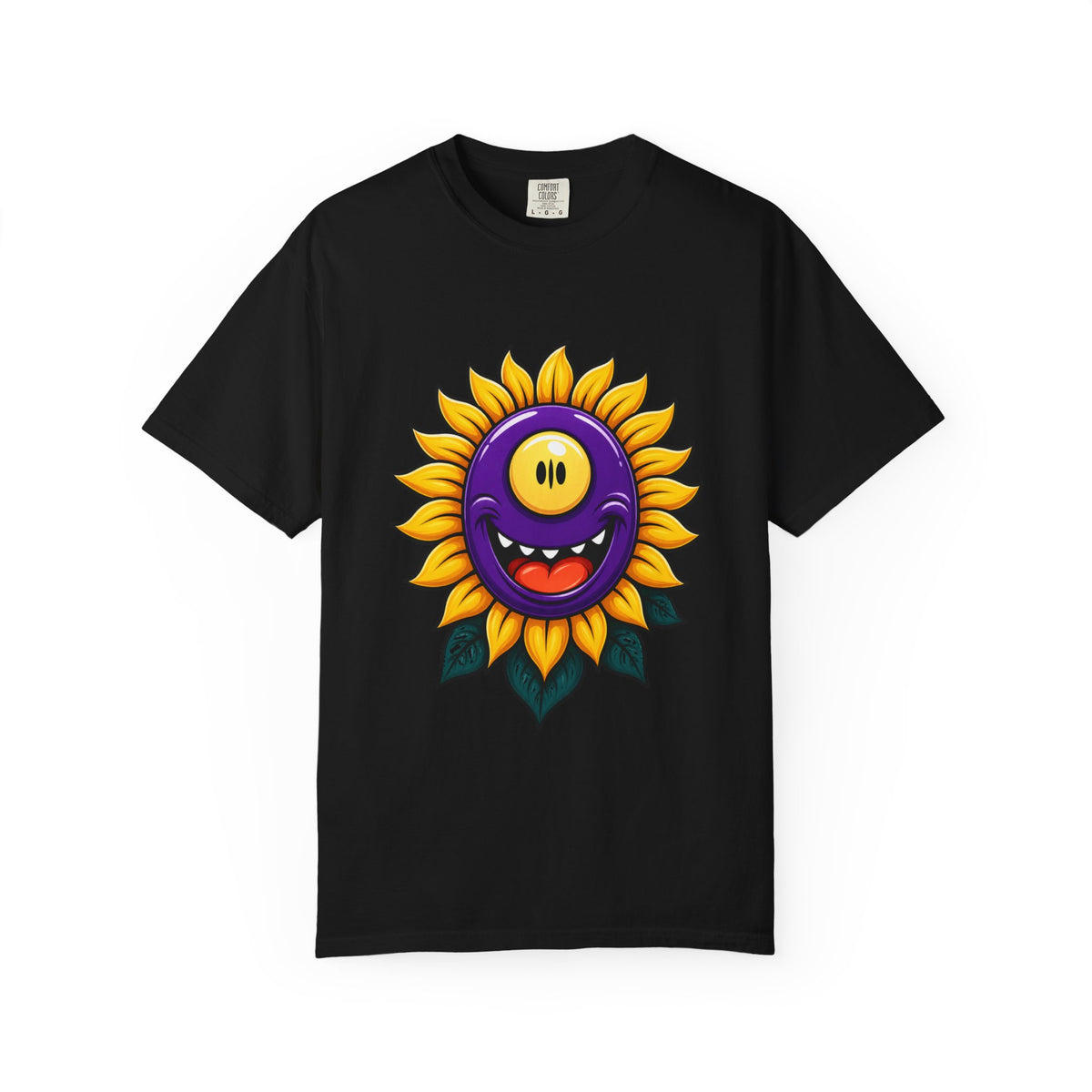 Cyclops Sunflower Monster Cartoon T-Shirt Graphic