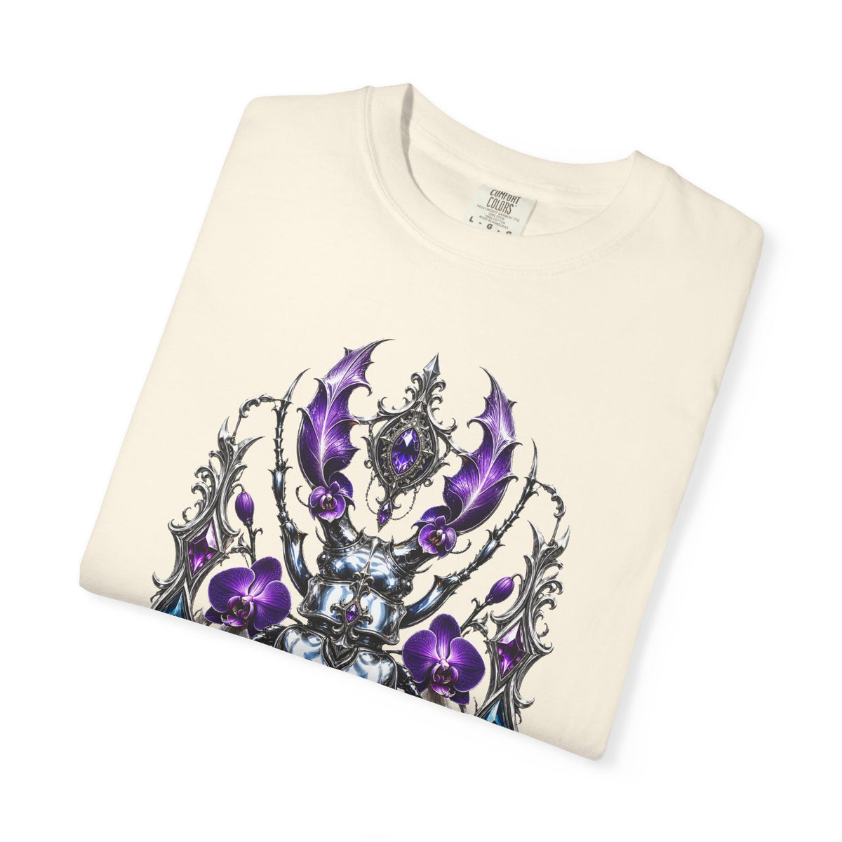 Chrome Orchid Stag Beetle Graphic Tee