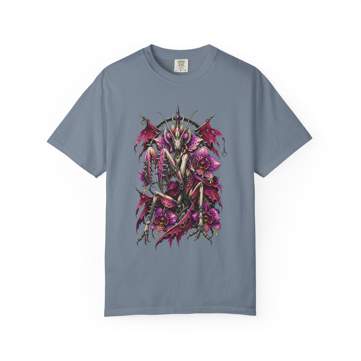 Punk Metal Orchid Mantis Graphic Tee