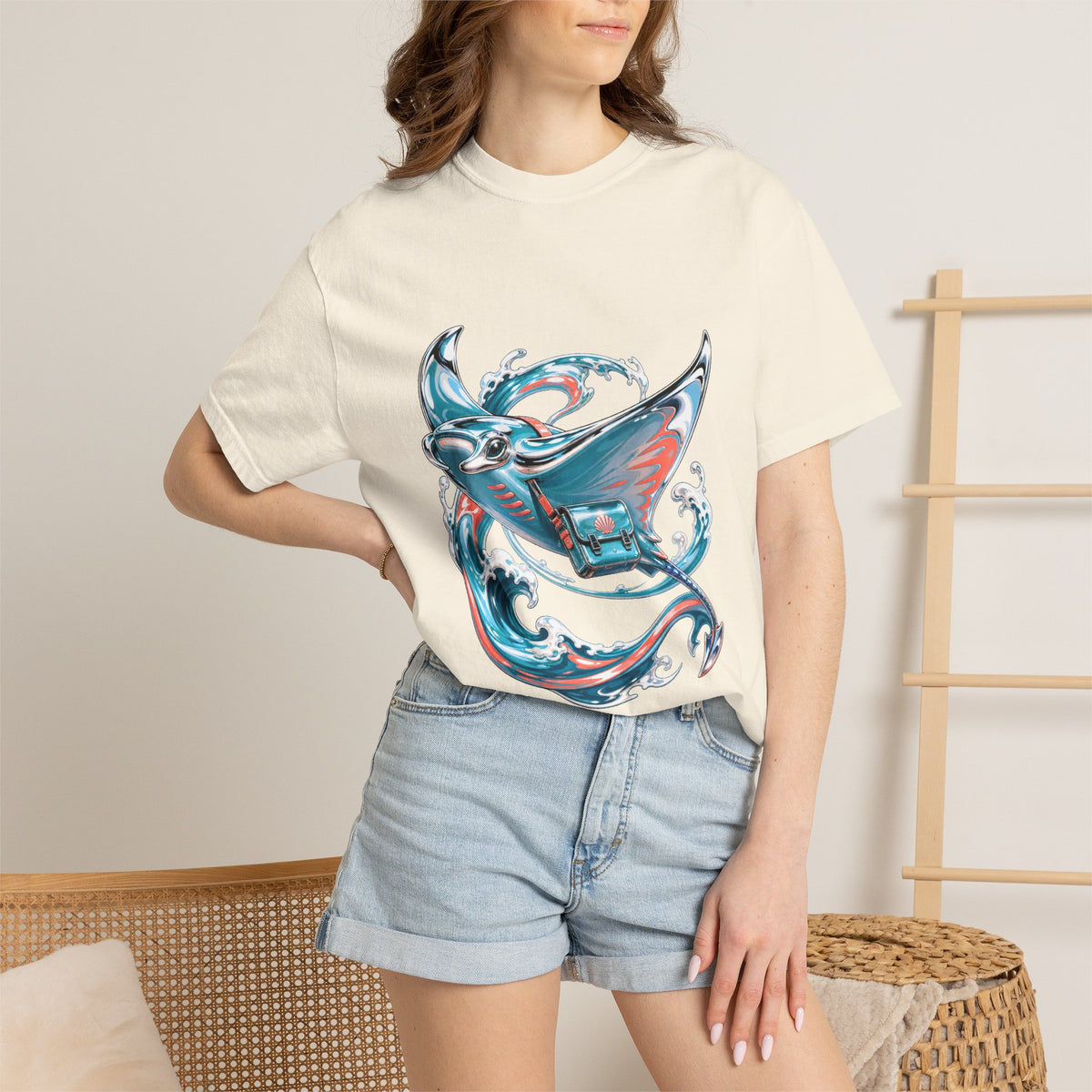 Surfcore Chrome Manta Courier T-Shirt Graphic