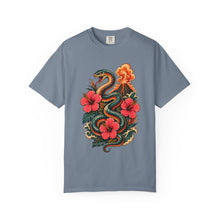 Postcard Hibiscus Volcano Serpent T-Shirt Graphic