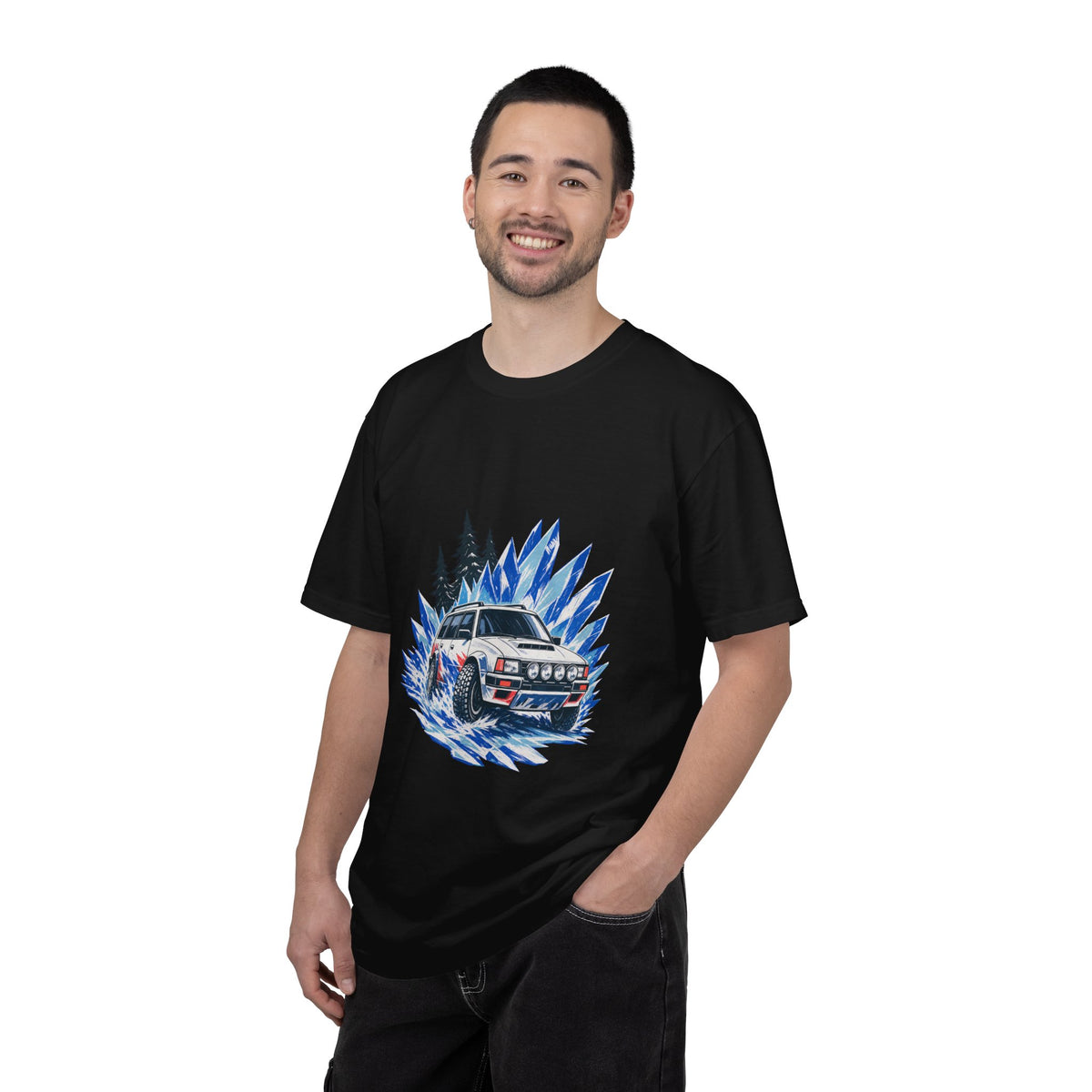 Cobalt Snow Stage Rally Wagon Graphic Tee