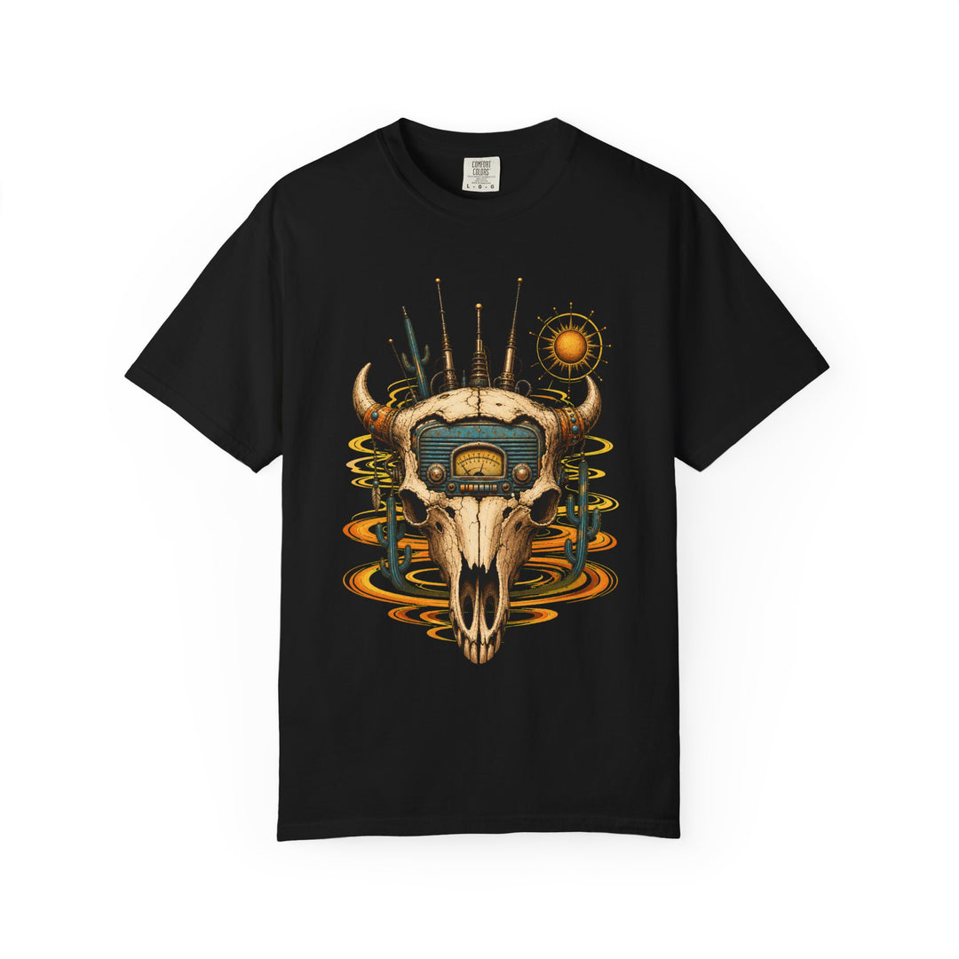 Desert Radio Skull Mirage T-Shirt Graphic