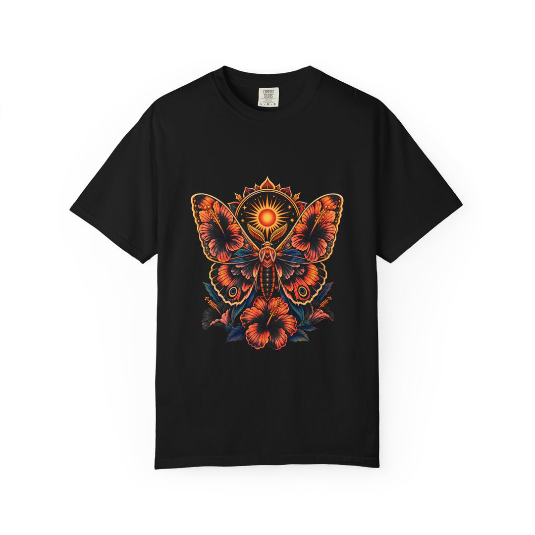 Hibiscus Moth Sunflare T-Shirt Graphic