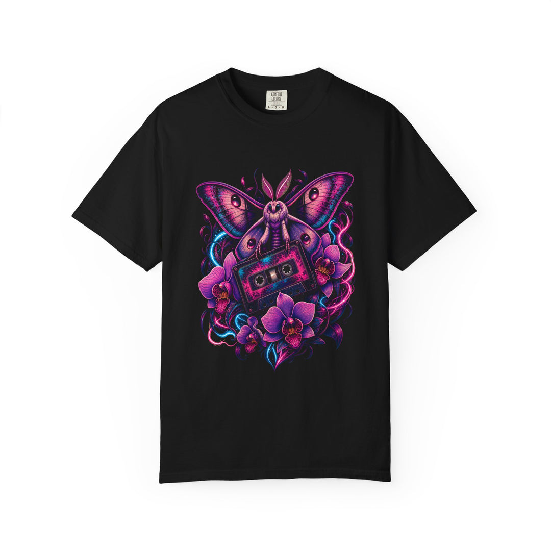 Neon Cassette Orchid Moth T-Shirt Graphic
