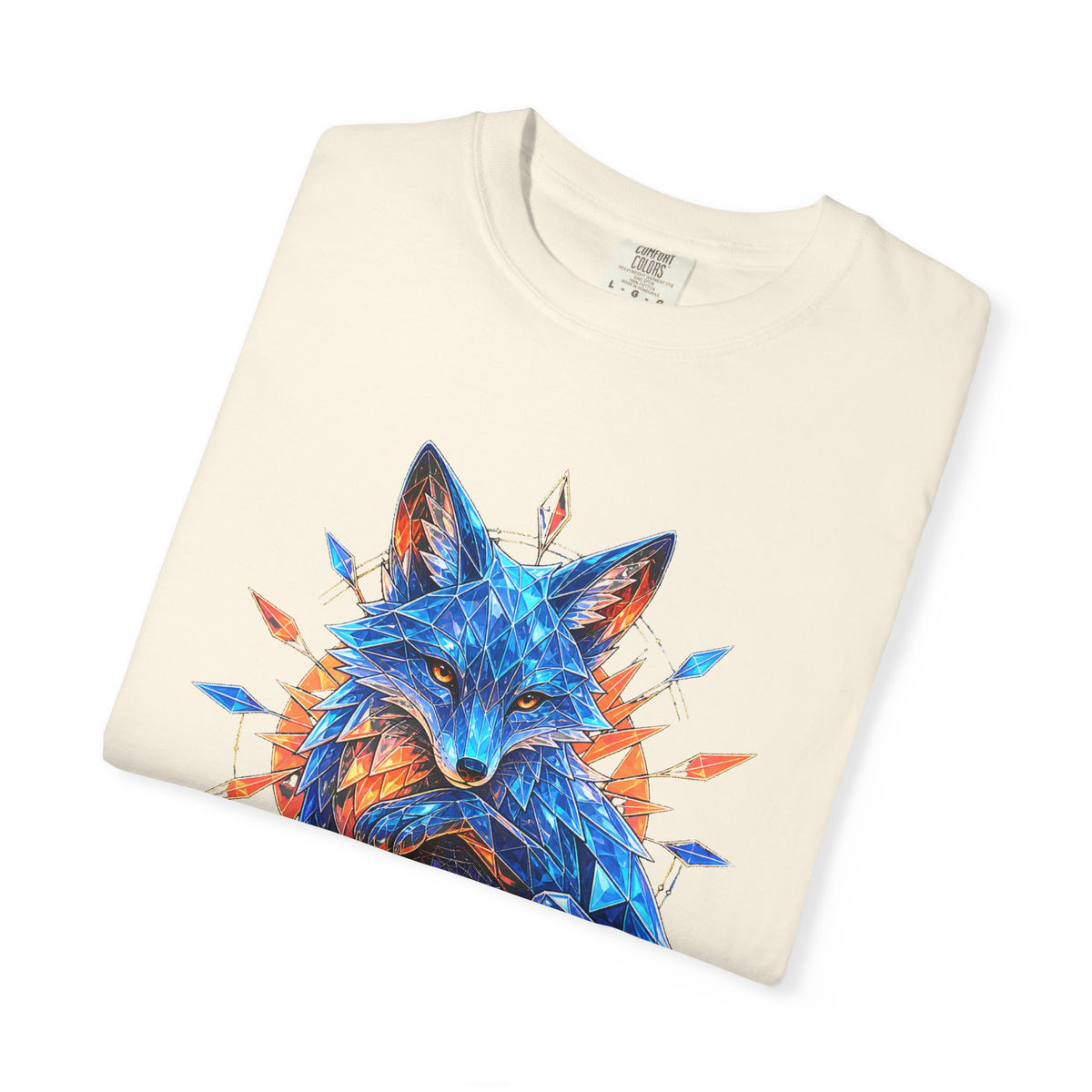 Vaporwave Glass Fox Lantern Graphic Tee