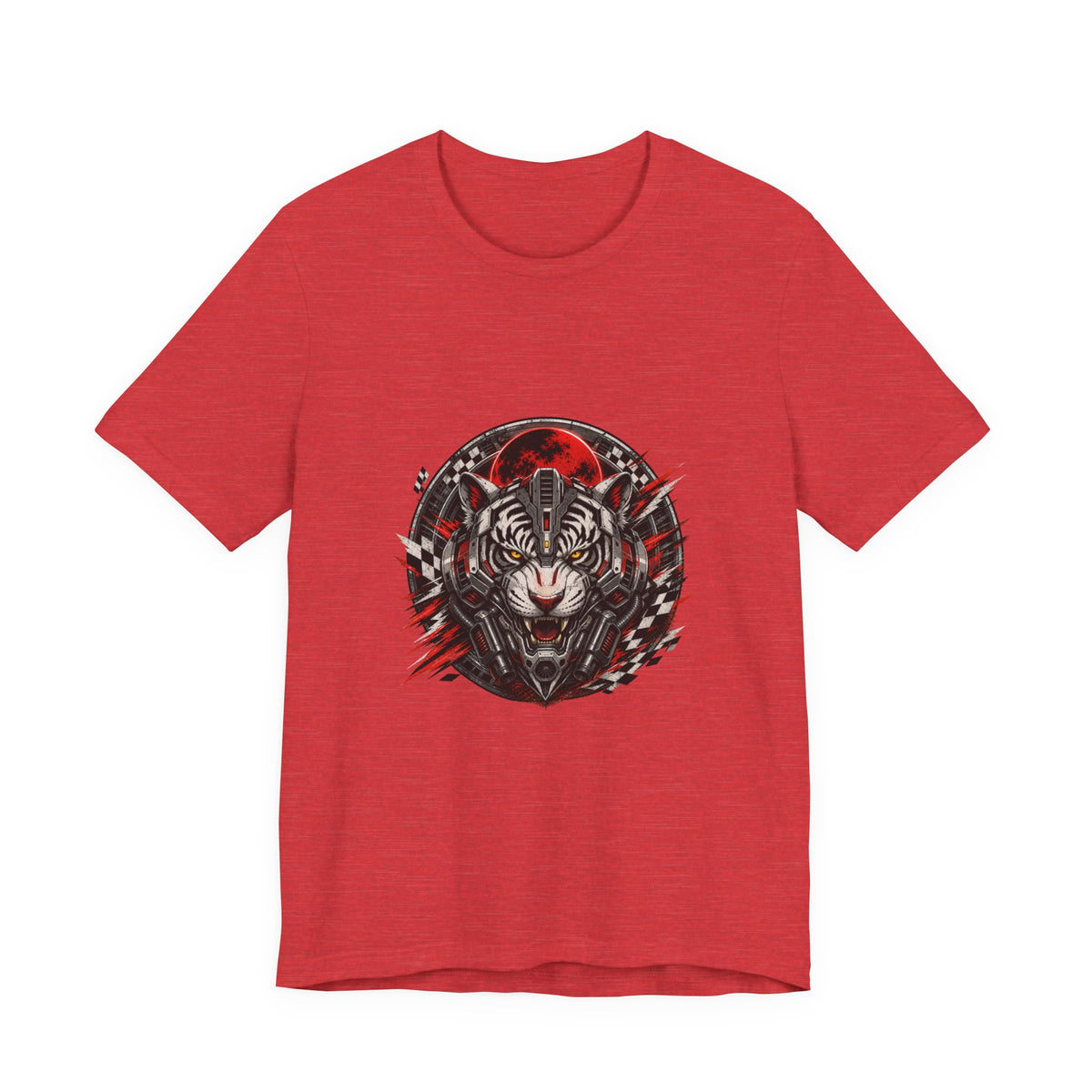 Mecha Tiger Racing Badge T-Shirt Graphic