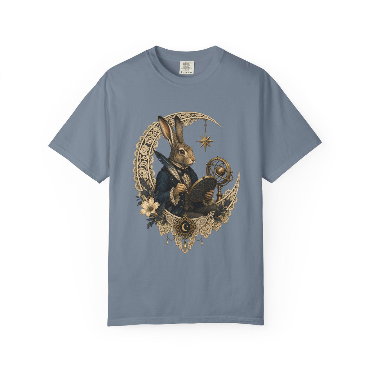 Poetcore Lace Observatory Hare T-Shirt Graphic