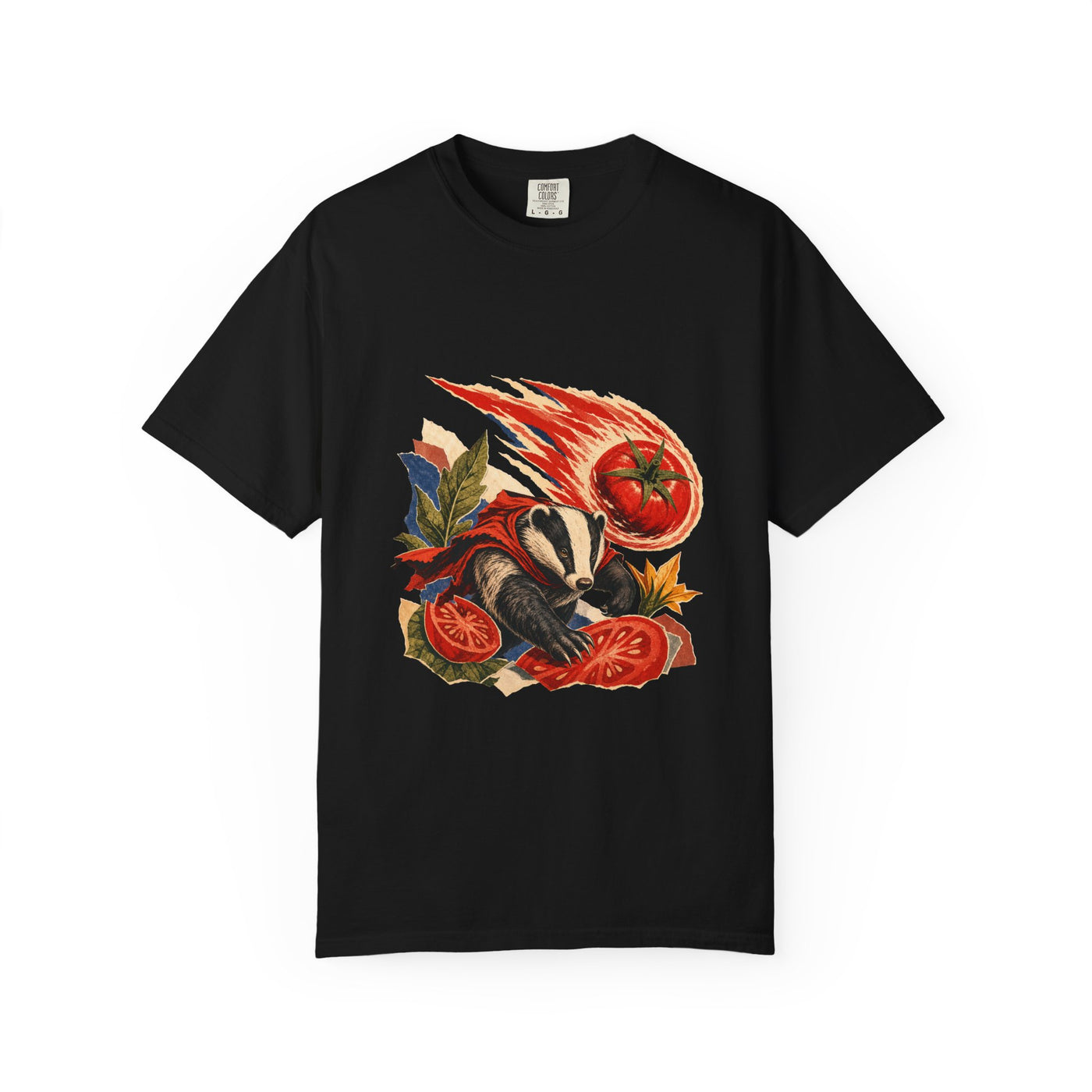 Mixed Media Tomato Badger Graphic Tee