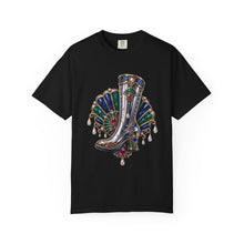 Neo Deco Rainboot Opera Brooch T-Shirt Graphic