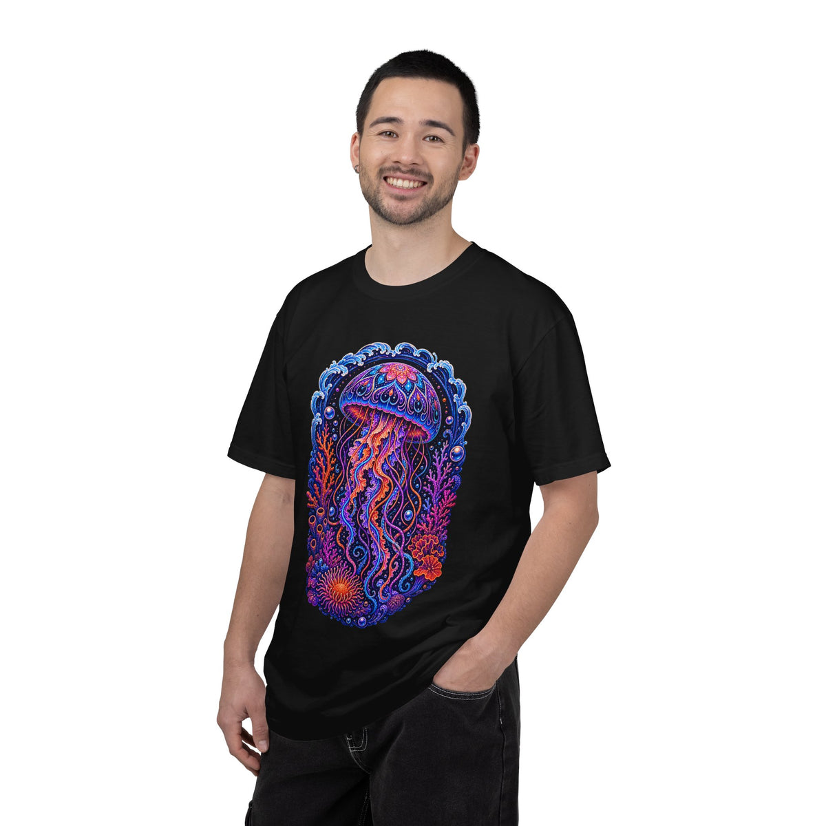 Psychedelic Reef Jellyfish T-Shirt Graphic