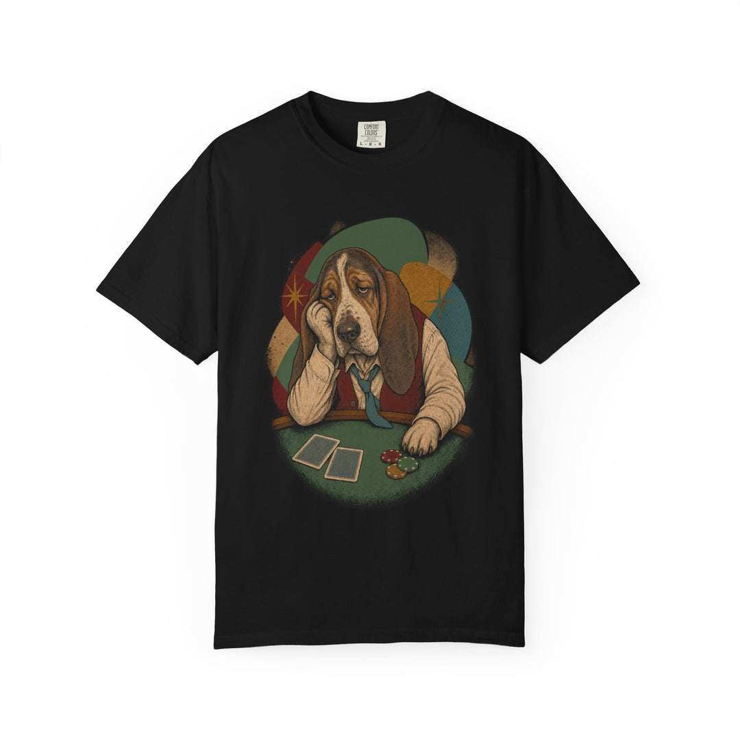 Basset Hound Bad Beat Vintage Poker Graphic Tee