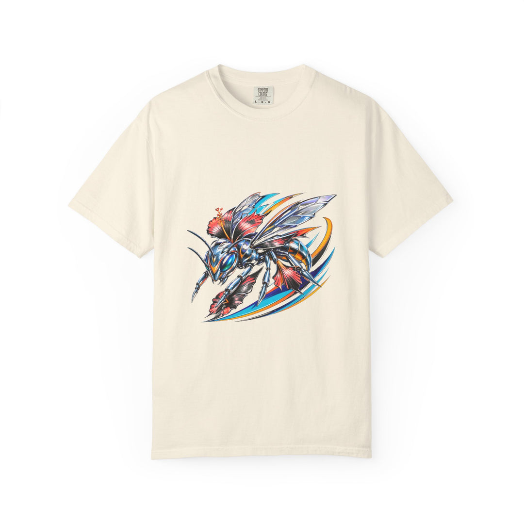 Chrome Hibiscus Hornet Racer Graphic Tee