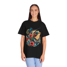 Hibiscus Swordfish Tide Cartographer T-Shirt Graphic