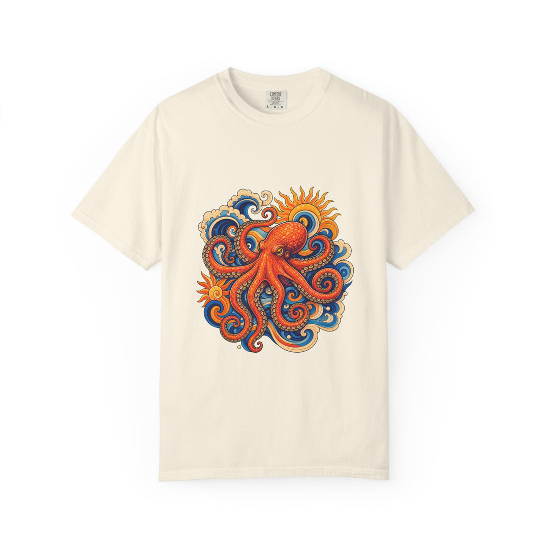 Psychedelic Tide Octopus Graphic Tee