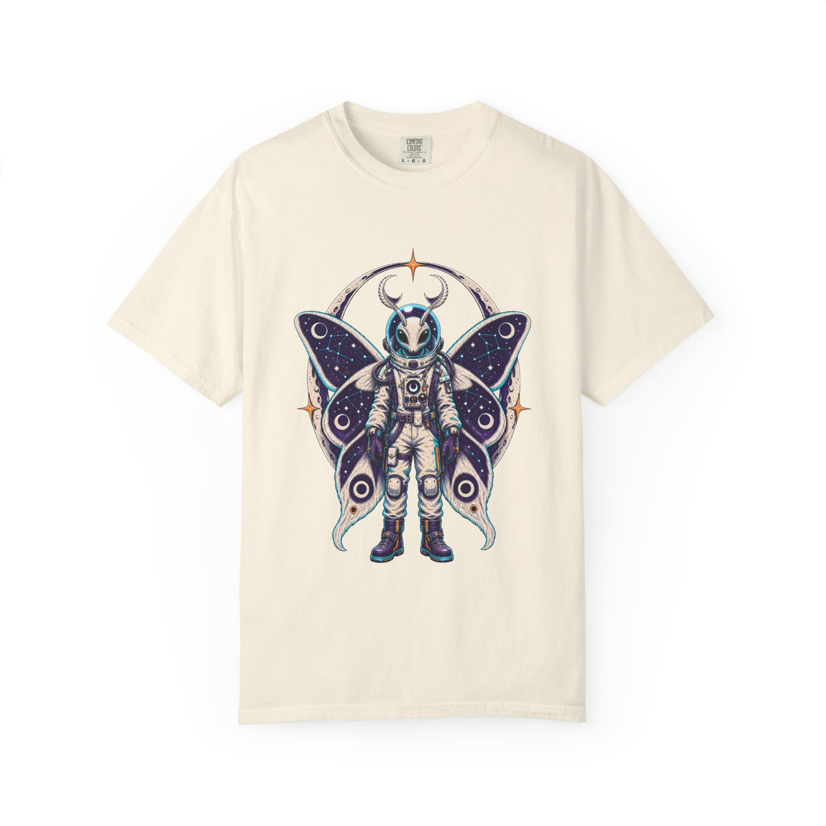 Alien Moth Astronaut Graphic T-Shirt