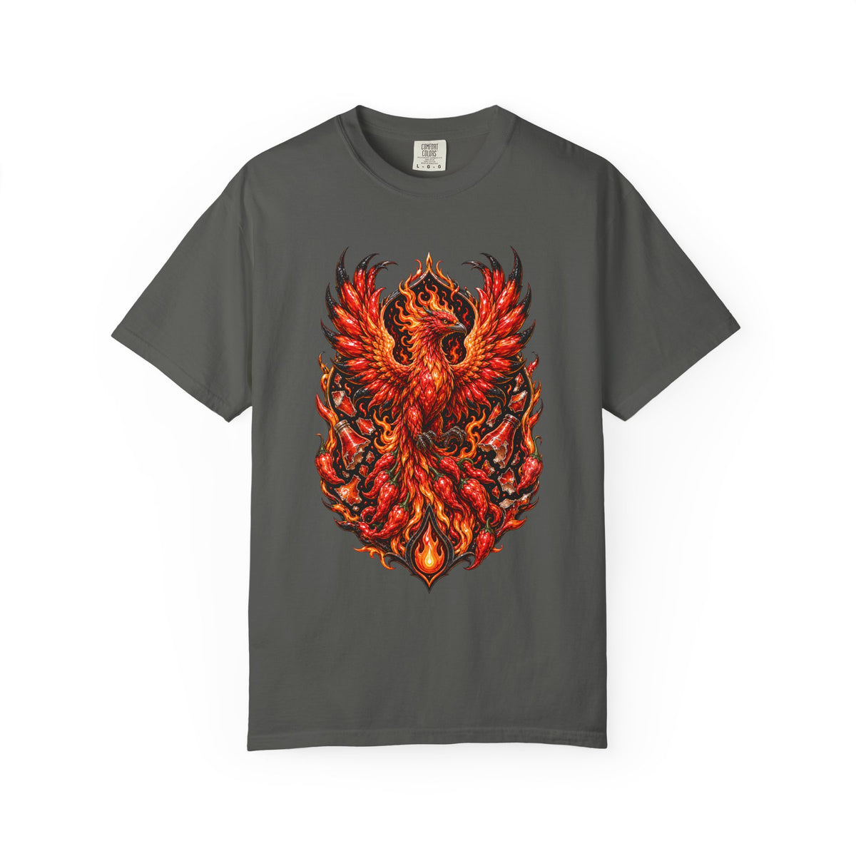 Ghost Pepper Phoenix Fire Crest T-Shirt Graphic