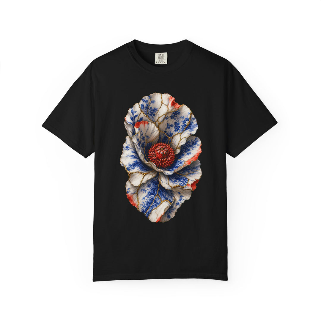 Porcelain Poppy Kintsugi Graphic Tee
