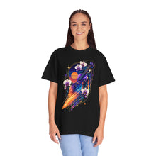 Vaporwave Meteor Violin Orchid T-Shirt Graphic