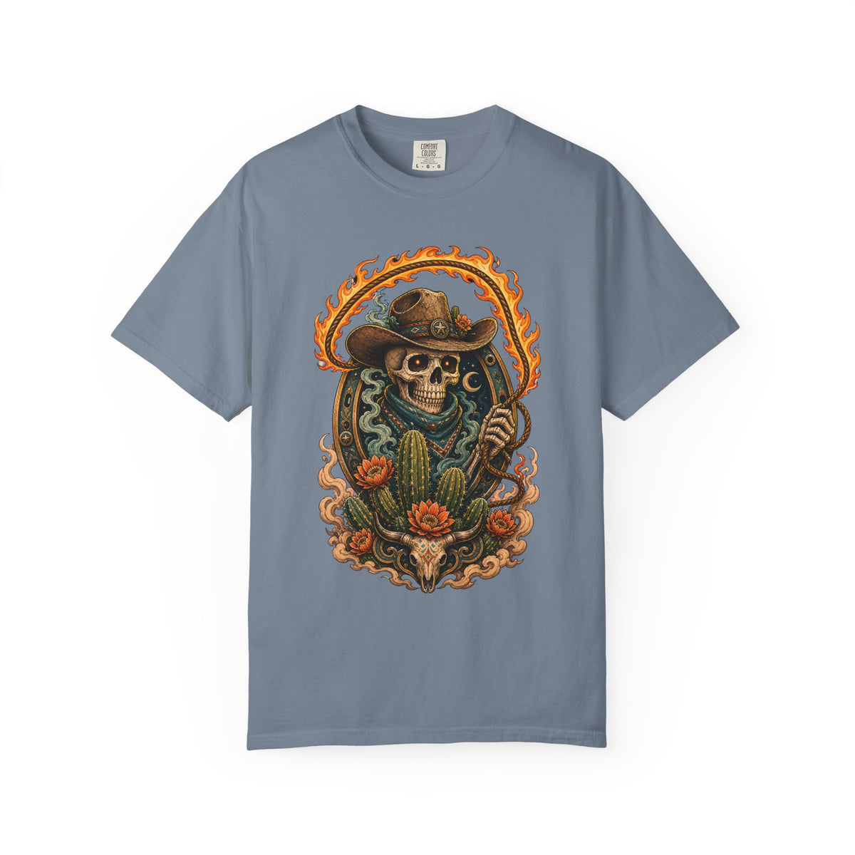 Cactus Skull Rodeo Phantom T-Shirt Graphic
