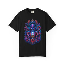 Neon Reef Octopus Shrine T-Shirt Graphic