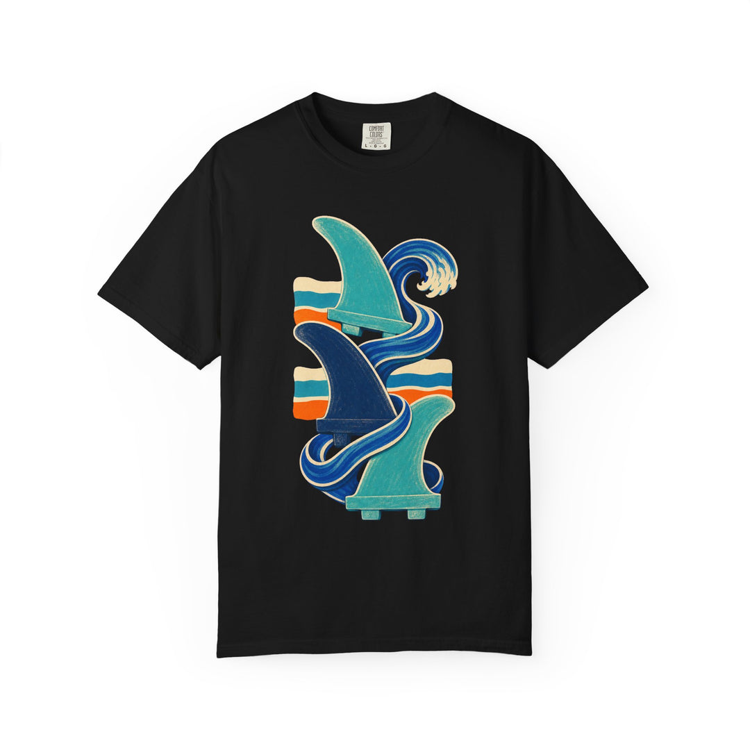 Aquamarine Surf Fin Totem Graphic Tee