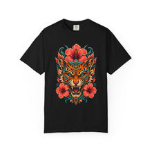 Hibiscus Tiger Mask Graphic Tee