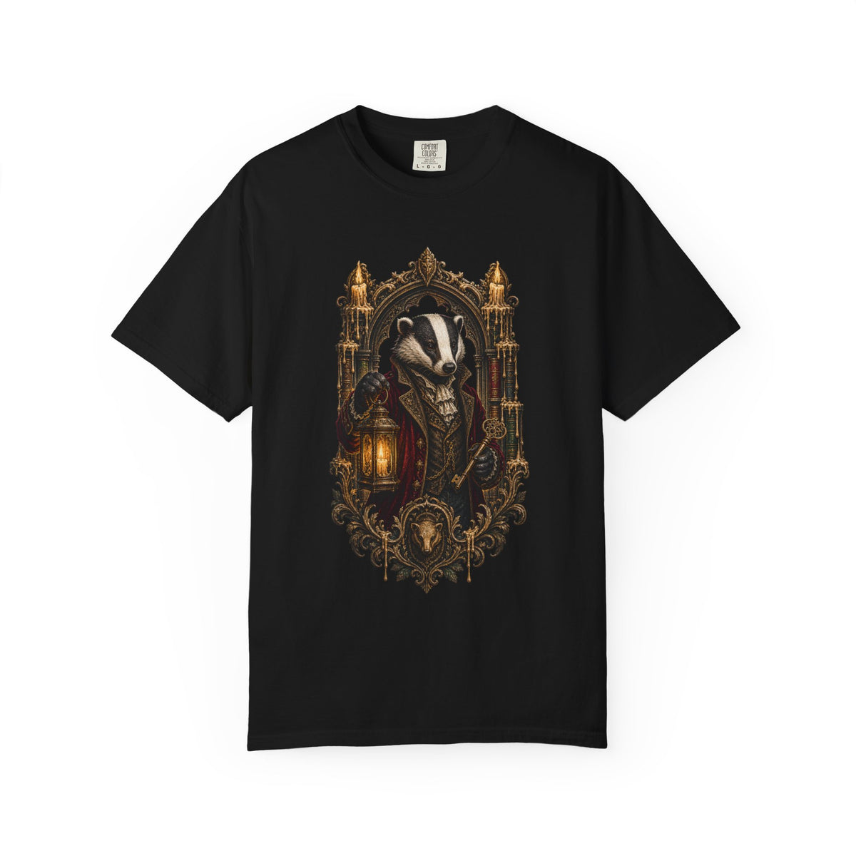 Candlelit Badger Archivist Graphic Tee