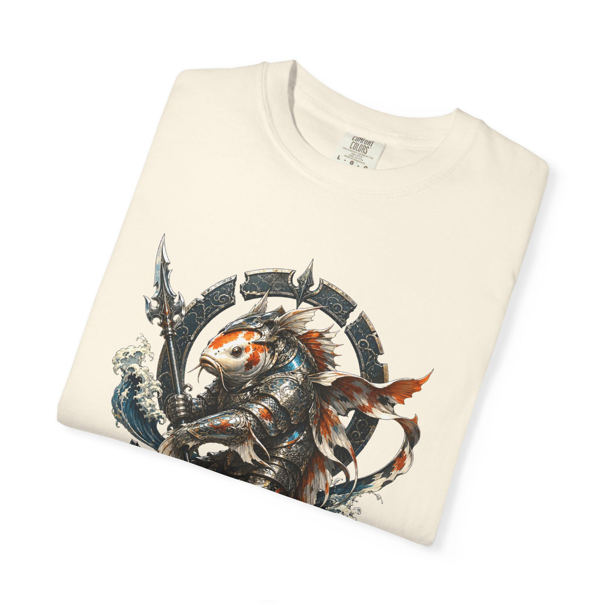 Future Medieval Koi Knight Crest T-Shirt Graphic