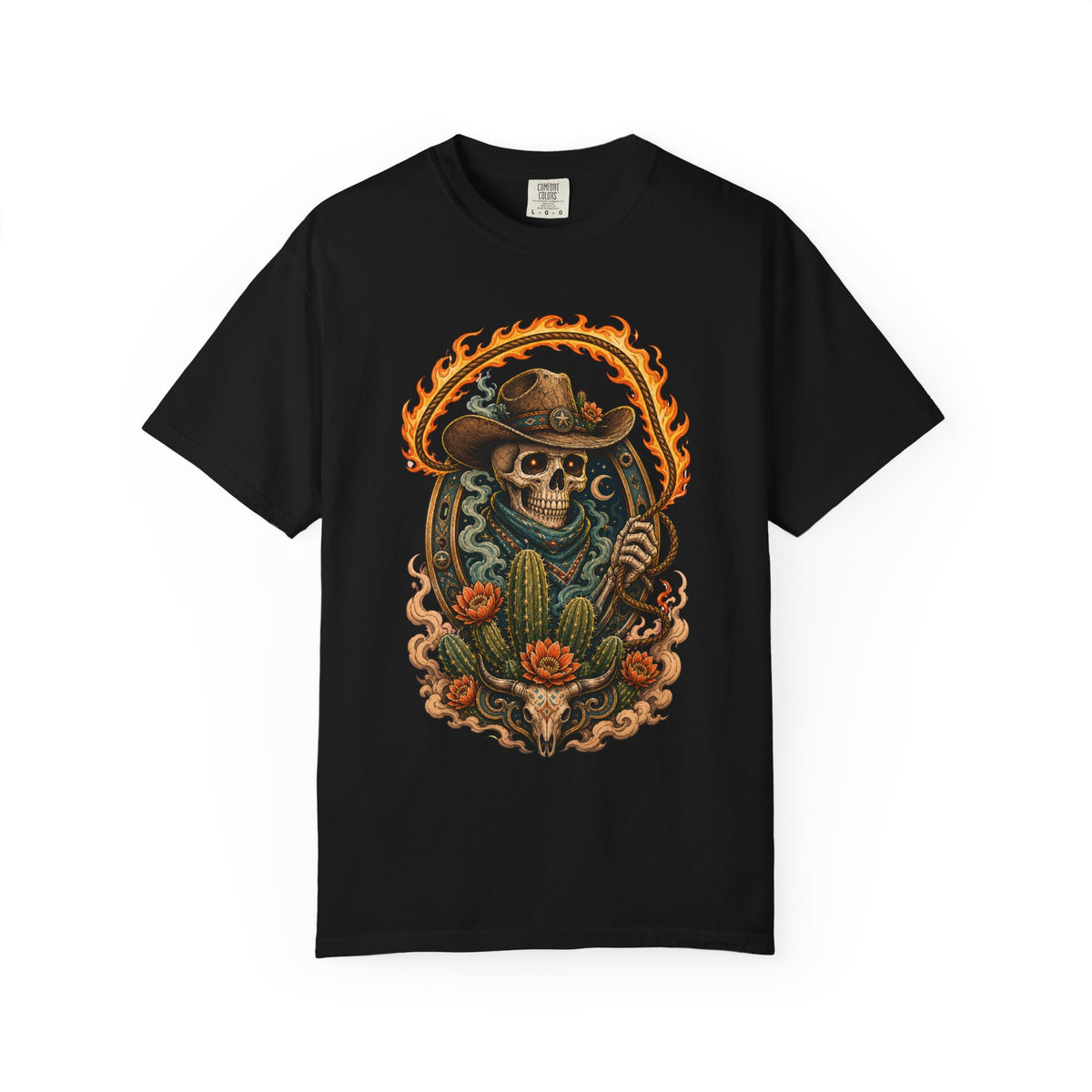 Cactus Skull Rodeo Phantom T-Shirt Graphic