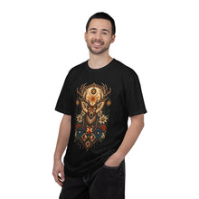 Folk Sun Stag Emblem T-Shirt Graphic