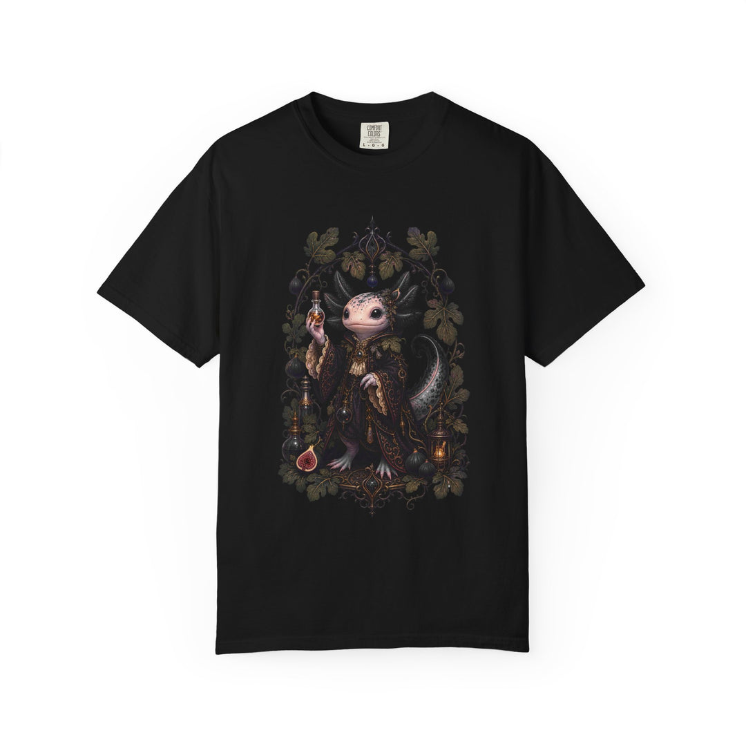 Gothic Fig Axolotl Alchemist Graphic Tee