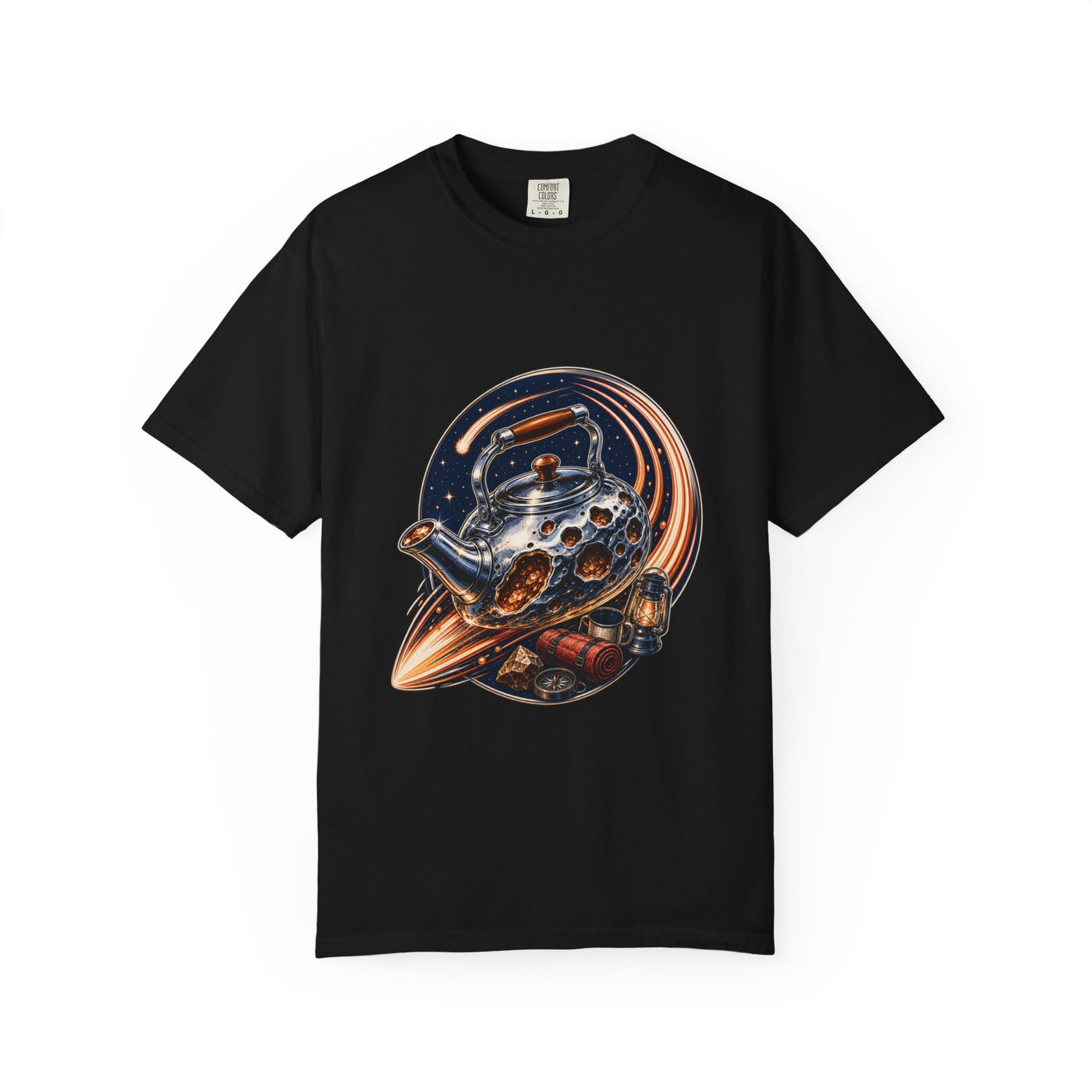Chrome Camping Kettle Comet T-Shirt Graphic