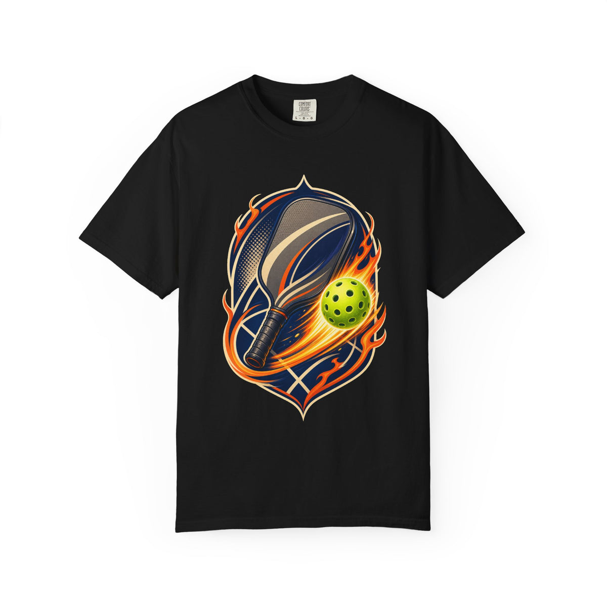 Pickleball Comet Paddle Crest T-Shirt Graphic