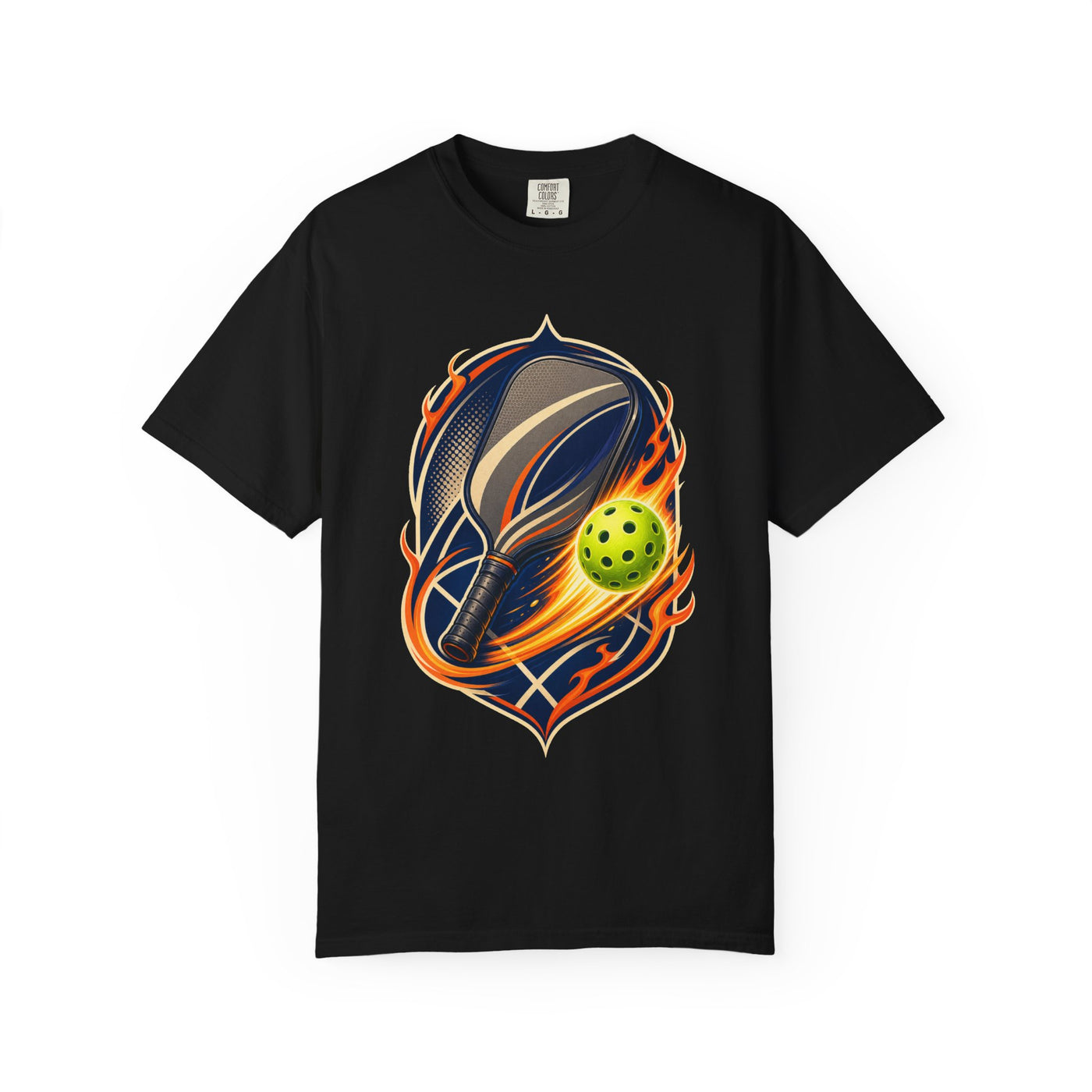 Pickleball Comet Paddle Crest T-Shirt Graphic