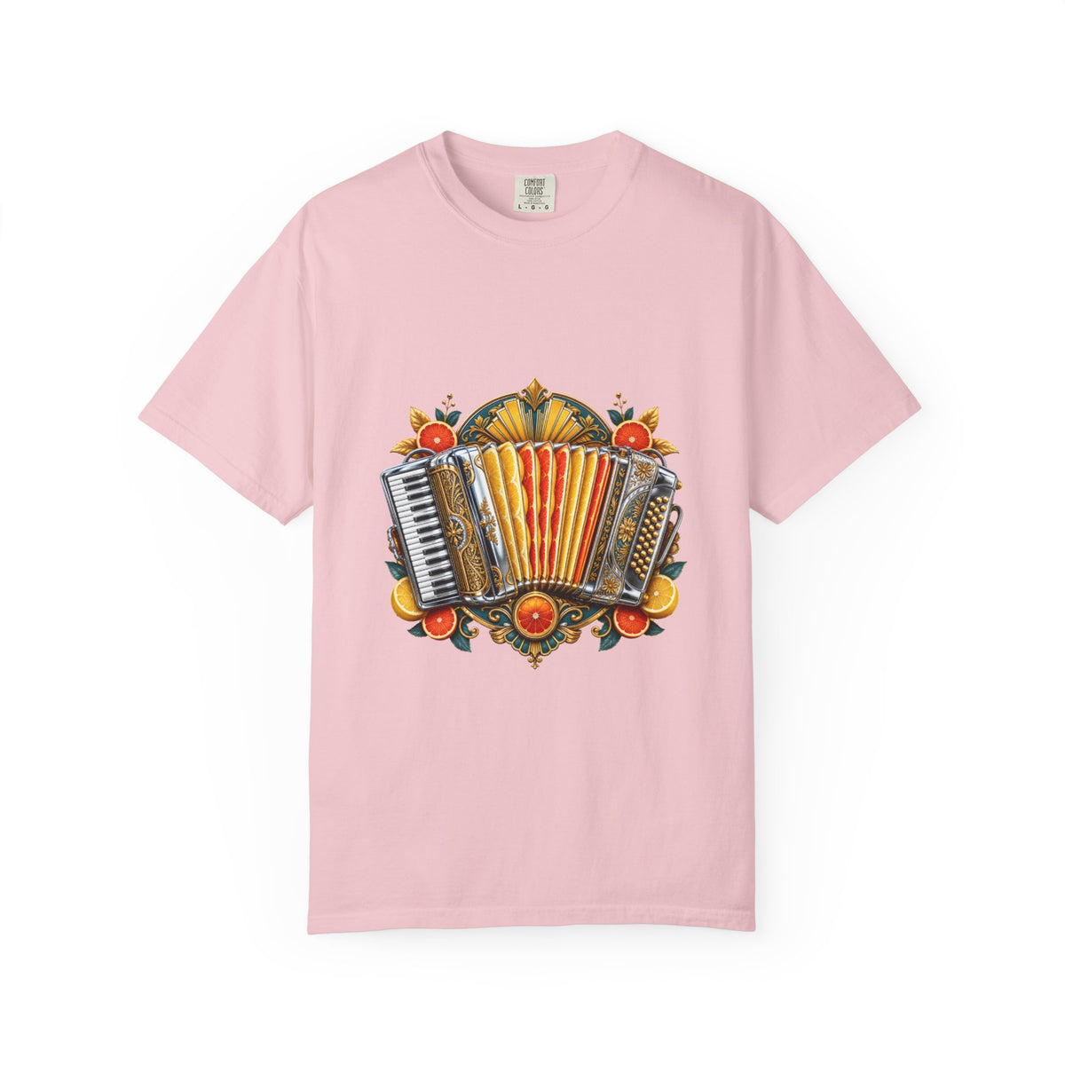 Chrome Folklore Citrus Accordion T-Shirt Graphic