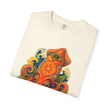 Psychedelic Persimmon Squid Graphic Tee