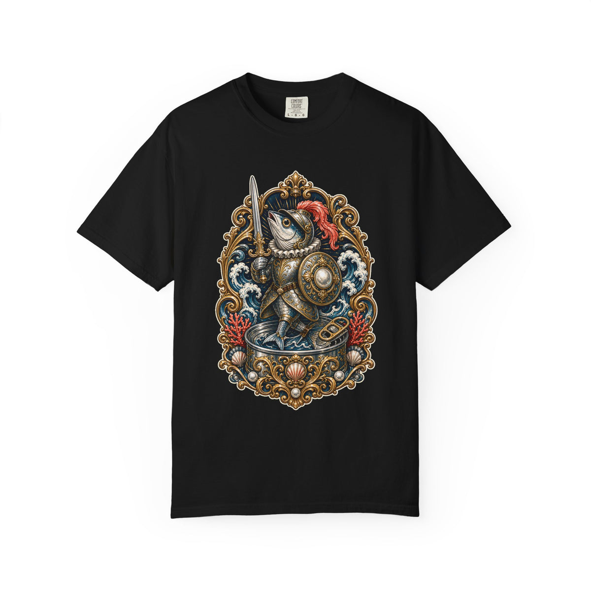 Baroque Sardine Knight T-Shirt Graphic